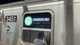 IND Crosstown Line: R211A (G) Train [Court Square to Church Av #2]