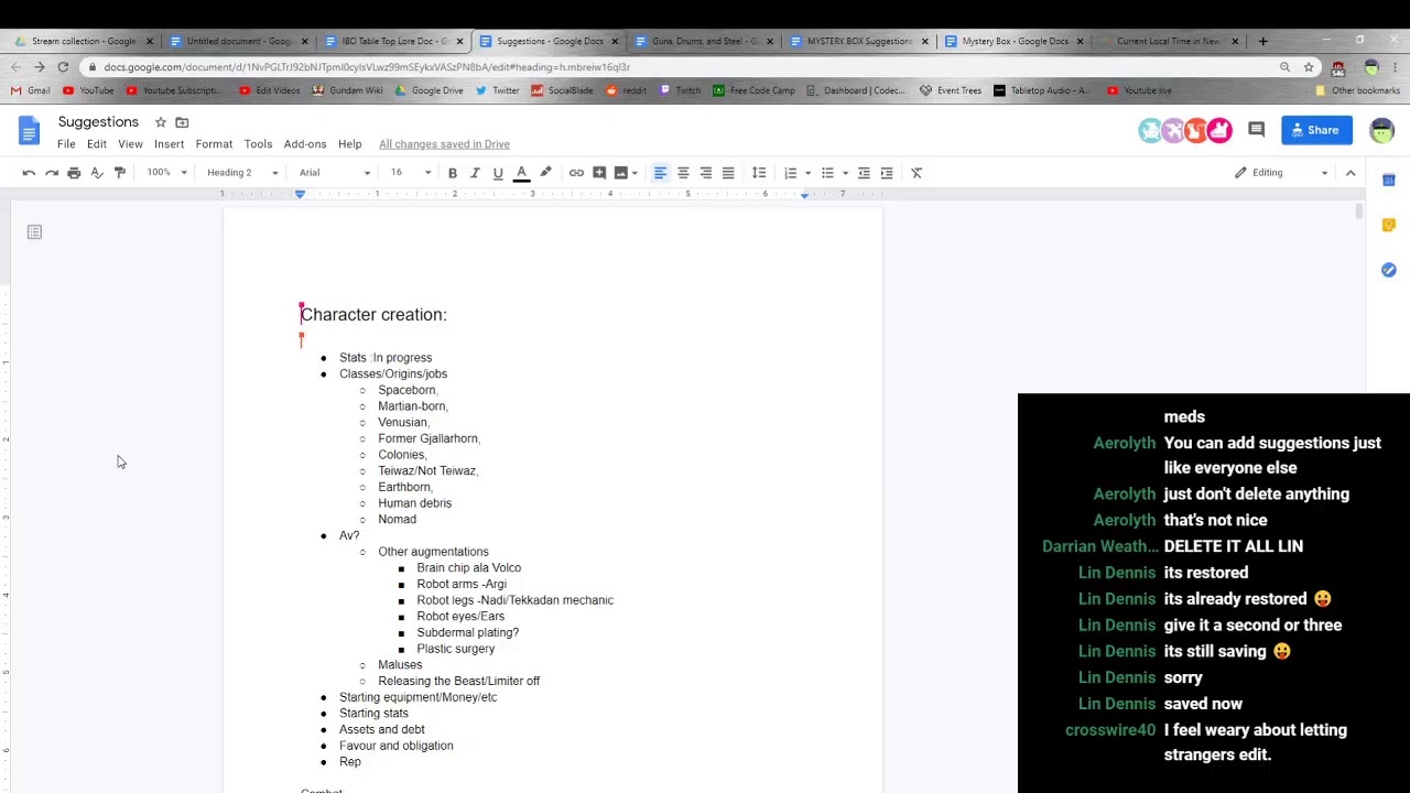 IBO Tabletop lore and other random discussions