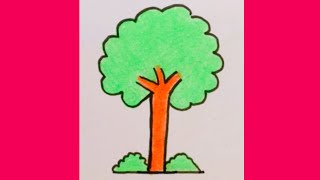 Drawing with number 1|tree drawing #shorts#art#drawing