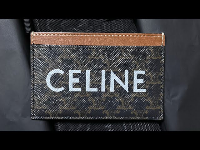 Celine card holder unboxing 🖤 #celine #celinebyhedislimane