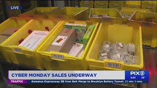 Cyber Monday: Amazon fulfillment center in NJ prepares orders for customers