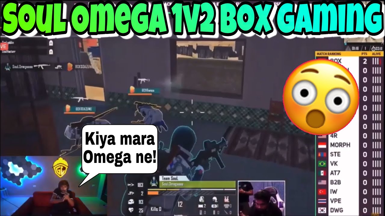 Neyoo and Ghatak op raction on Omegaa 1v2 Box gaming 🔥 Ghatak appreciate Soul Omega