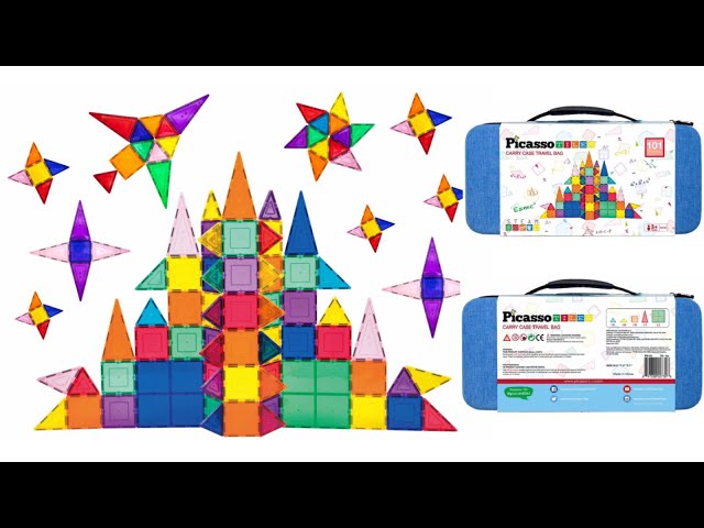 PicassoTiles magnetische knikkerbaan 50-delig