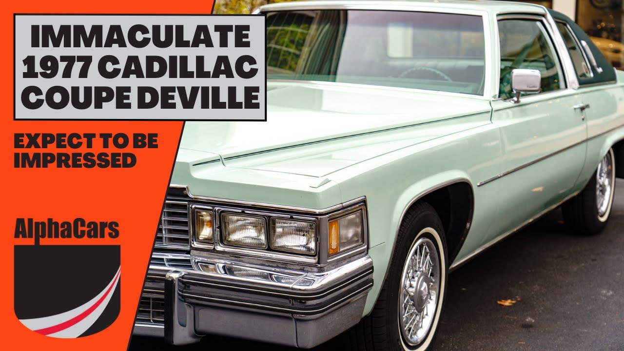 Step Back in Style: Tour a Mint Condition 1977 Cadillac Coupe Deville!