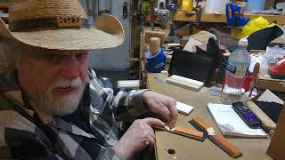 DIY Leather & Wood Hinge by OTB Thinker