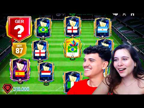 I'M EVOLVING MY GIRLFRIEND'S TEAM ON FC MOBILE