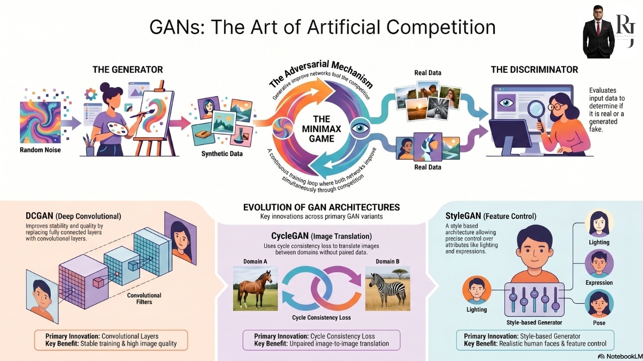Understanding Generative Adversarial Networks: From DCGAN to StyleGAN