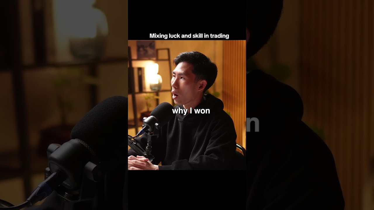 Mixing luck and skill in trading