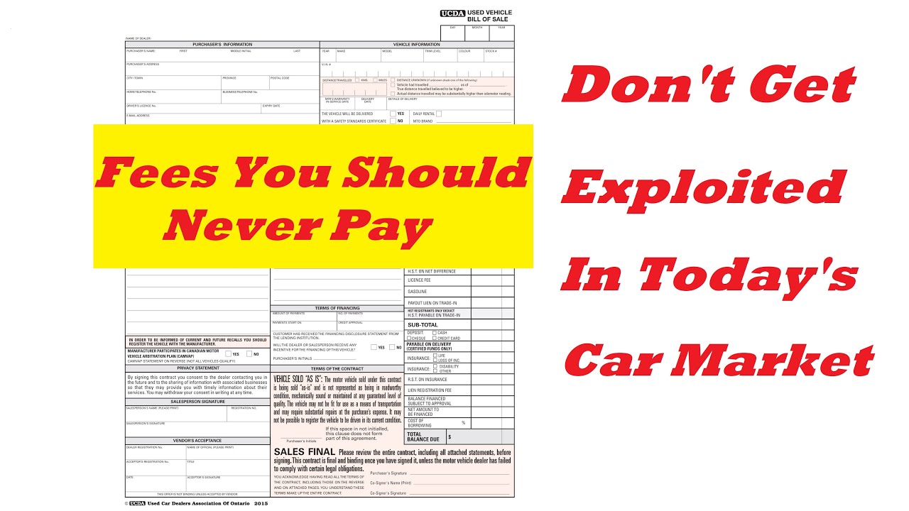Fees You Should Never Pay Don't Get Exploited In Today's Market 