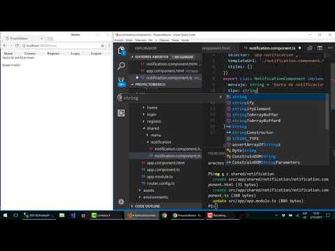 15. Barra de Notificaciones con Angular 5