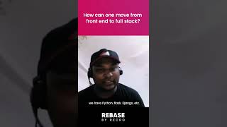 How can one move from frontend to full stack developer?