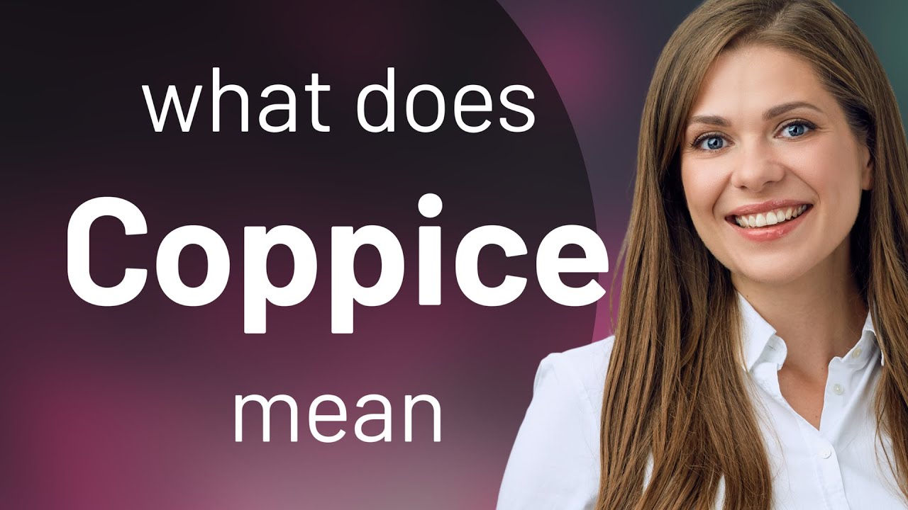 Coppice | definition of COPPICE - YouTube