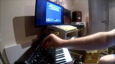 IMS 4.7 sequencer on Atari ST + Korg MS20 + Z8 + micro Q