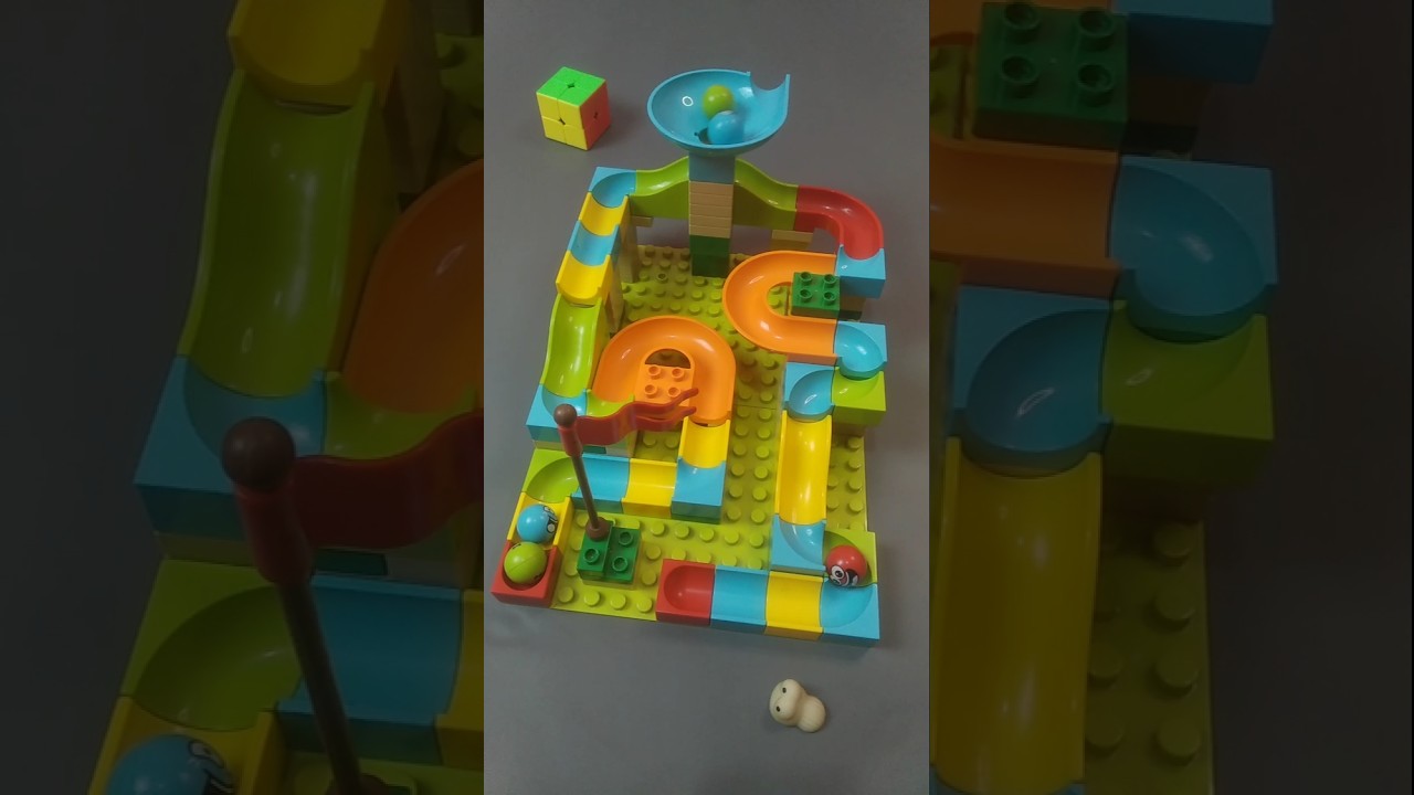 Satisfying building blocks marble run asmr Ep 800. 