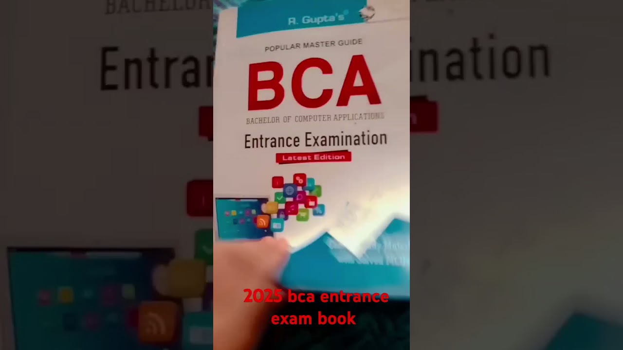 bca entrance exam book 2025
