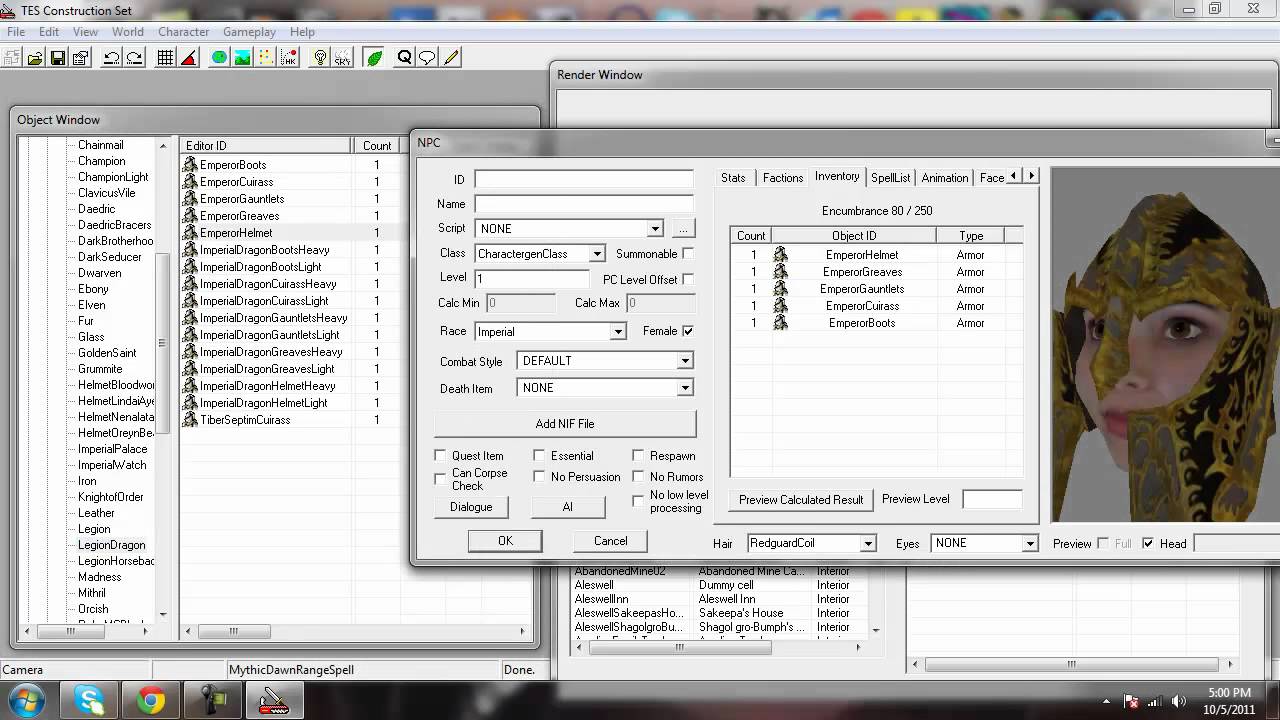 Tes Construction Set Tutorial One  How To Make A NPC
