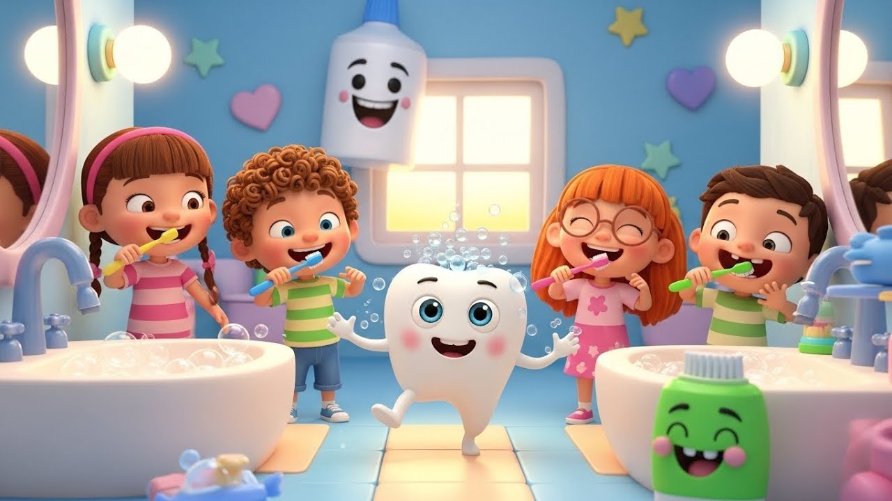 Brush Your Teeth! 🦷 | Catchy Nursery Rhyme for Kids | Fun Dental Care Song