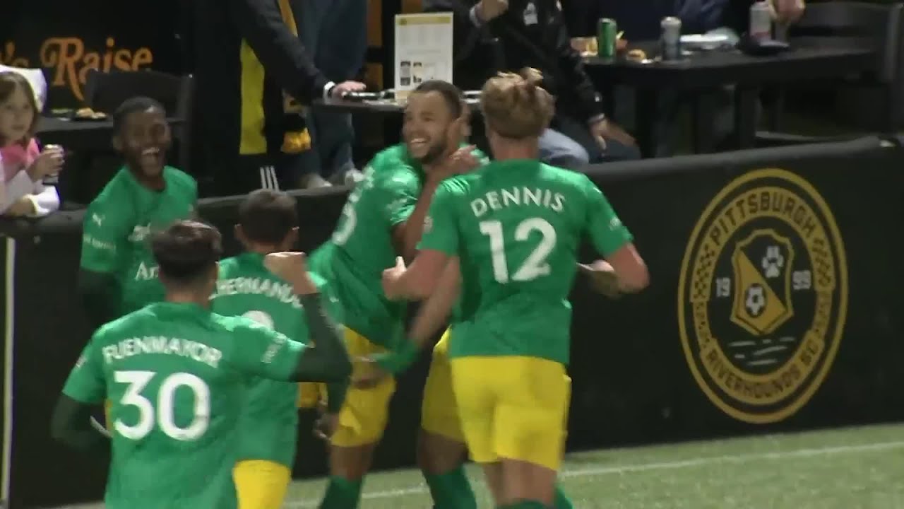All Goals from Pittsburgh Riverhounds SC vs. Oakland Roots SC in the 1st Half