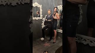 David Beckham vs. 6’5” Tall Woman Measuring Heights at the Wax Museum #davidbeckham #fyp #compare Information