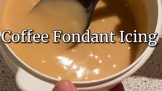 Coffee Fondant Icing