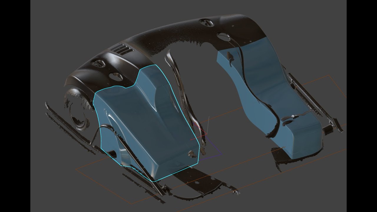 3dsmax доработка модели пластика картинга