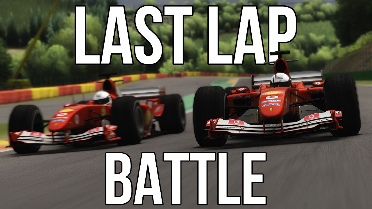 Intense last lap battle at Spa - YouTube