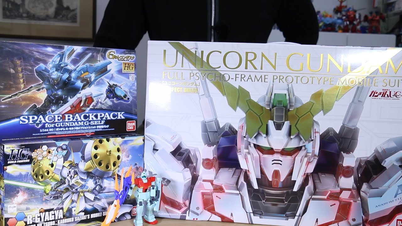 ガンプラ：まとめ開封！！PGユニコーンガンダム！！Rギャギャ！！G