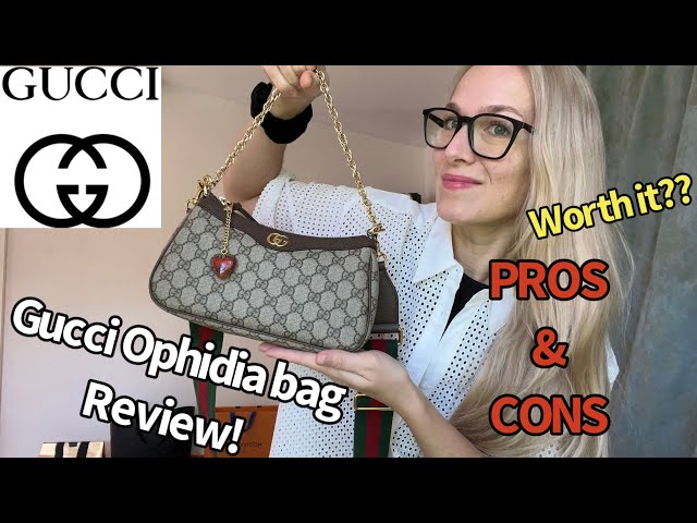 GUCCI OPHIDIA GG SUPREME SHOULDER BAG REVIEW