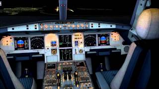 [FSX HD] Realistic Aerosoft Airbus X Extended Dashcam / Flightdeck View Into Seoul