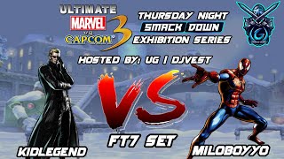 UMVC3 Thursday Night Smackdown Exhibition Series - KidLegend VS Miloboyyo FT5 Set