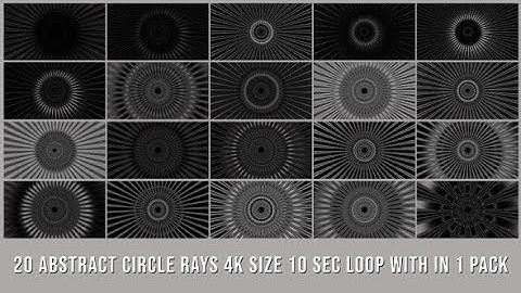 Abstract Fractal Radial Rays Pack V01 | Motion Graphics - Videohive template