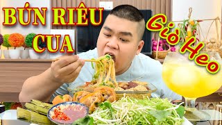 Bún Riêu Cua Giò Heo Muôn Năm Với Những Khoanh Giò Heo Siêu Hấp Dẫn Thằng Mập Food 395