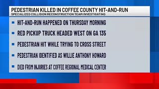 Pedestrian identified in deadly Thursday morning hit-and-run in Douglas