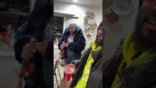 Champagne Bottle Bursts Open, Soaking Man By Surprise