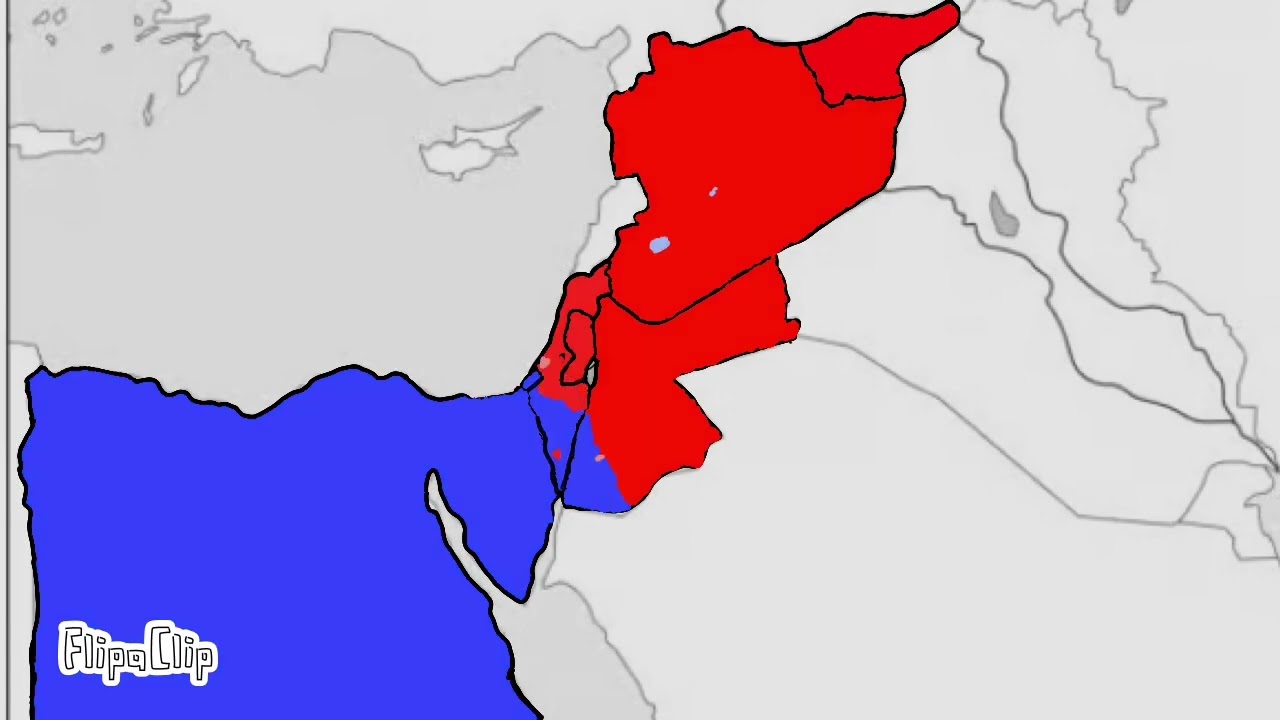 Israel and Jordan vs Syria, Egypt ,and Palestine 