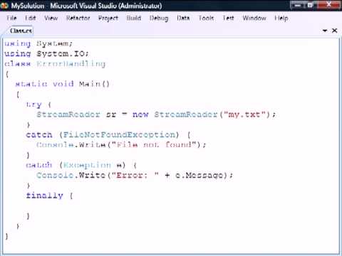 C# Exception Handling