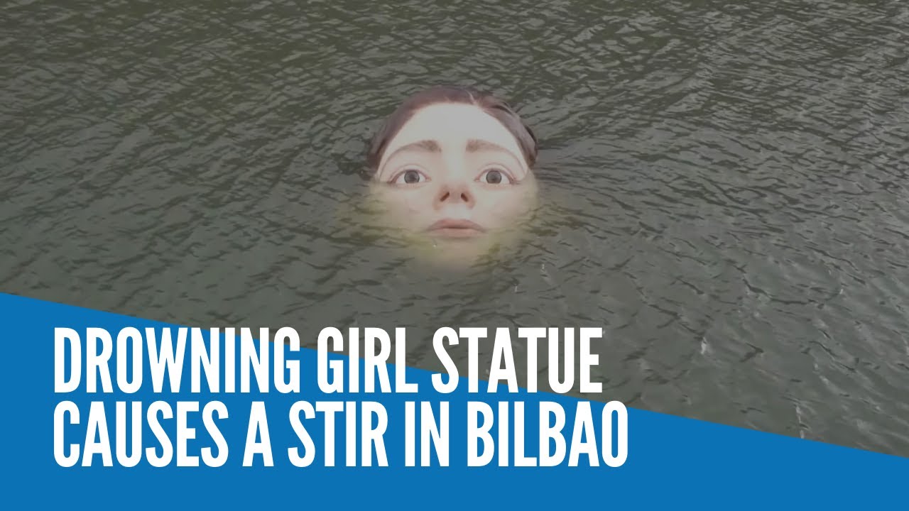 Drowning girl statue causes a stir in Bilbao YouTube