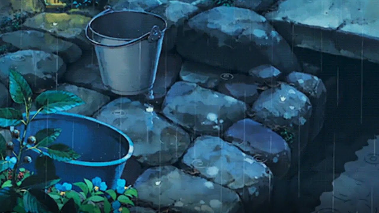 Rain on Wooden Deck 10 Hours Relaxing Water Soft Pitter Patter of