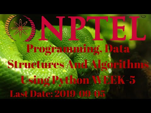 Programming, Data Structures And Algorithms Using Python Week 5 Programming Assignment
