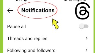 Threads App All Notification Settings