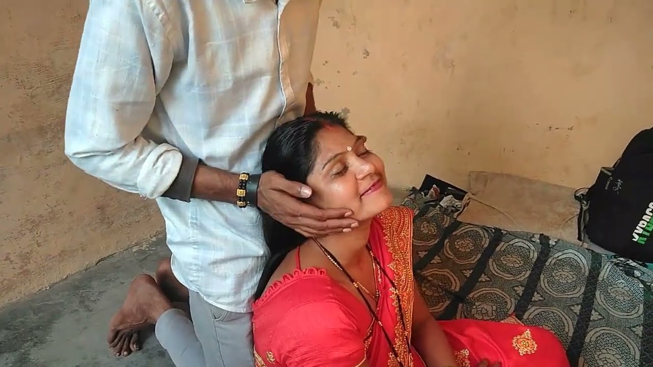 Kavita Long Hair Play by Male Friend | hair smelling challenge | long hair play by man new 2023
