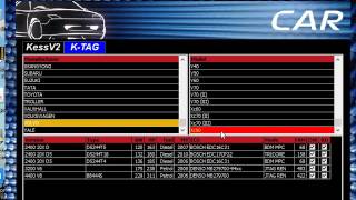 KTag ECU list