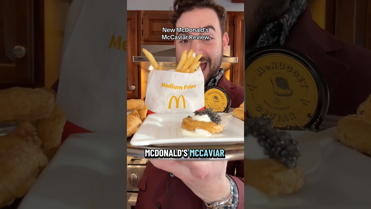 Trying McDonald’s new McNugget Caviar 