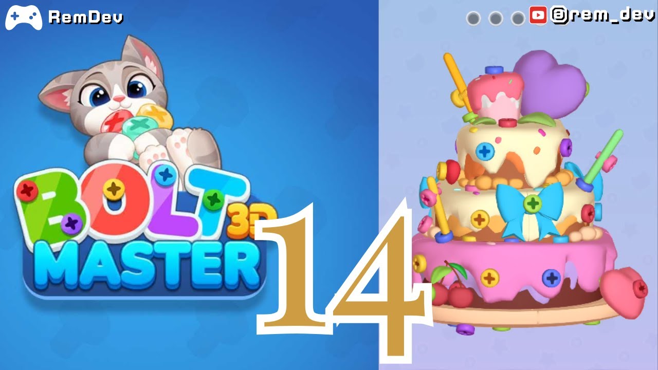 3D Bolt Master™ Level 14 – Brain-Training Screw Puzzle | Bolt Master 3D