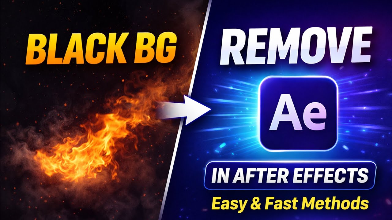 How to Remove Black Background in After Effects | Easy & Fast Methods