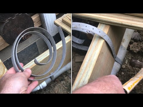 SECURING plumbing pipe with “pipe strapping”