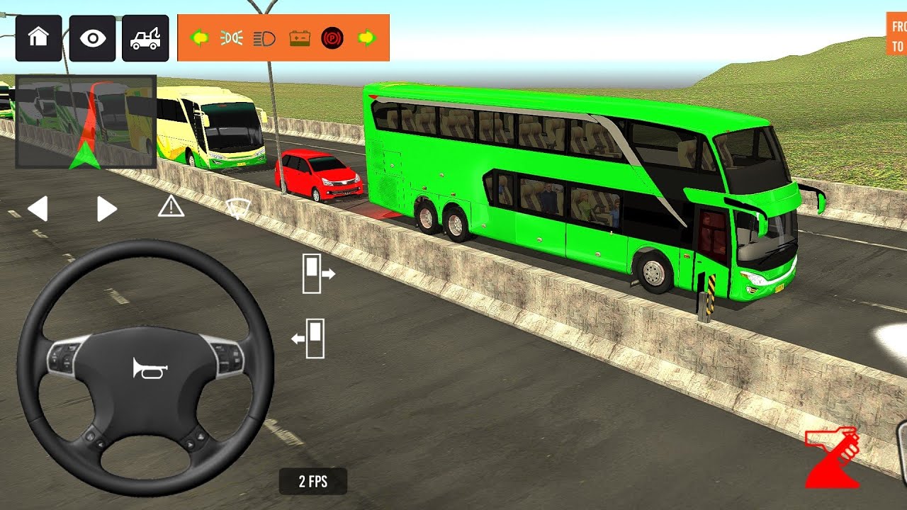 Part- 366 NEW Coach bus simulator ||🌟 Indonesia bus 