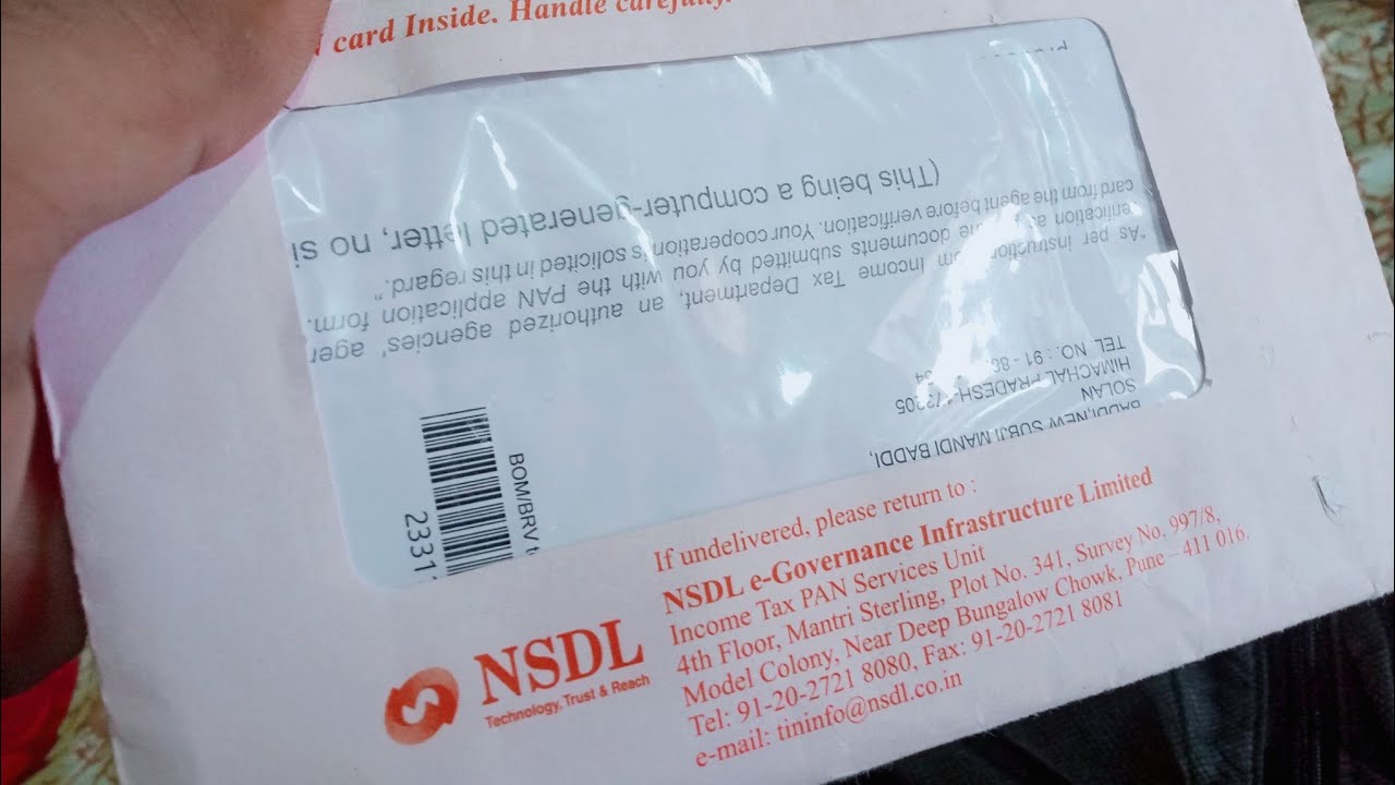 PAN CARD AUG2020 Unboxing || NSDL Pan  kese milega || konse corrior k through aata h pan card.