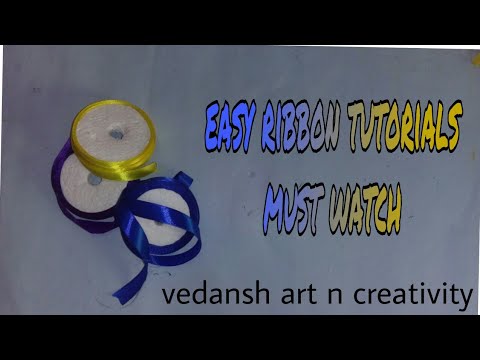 How to make photo frame using ribbon, ribbon tutorial! Tutoriel ruban! Artisanat en ruban de satin!