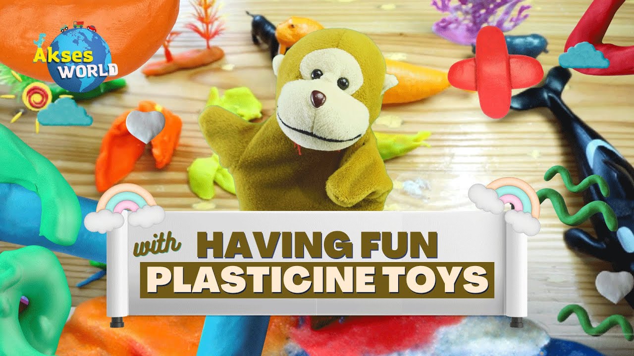 Having fun with plasticine toys - YouTube